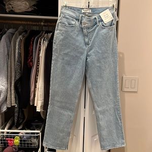 Abercrombie & Fitch Curve Love 90s High Rise Straight